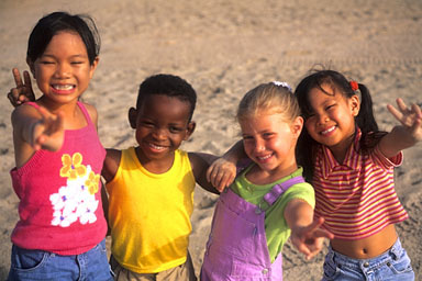 Kids of different colors