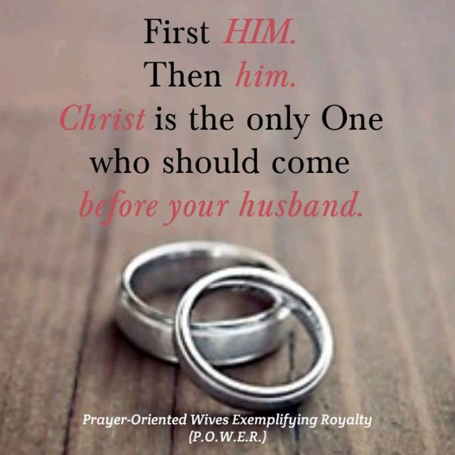 Christ before husband 2017