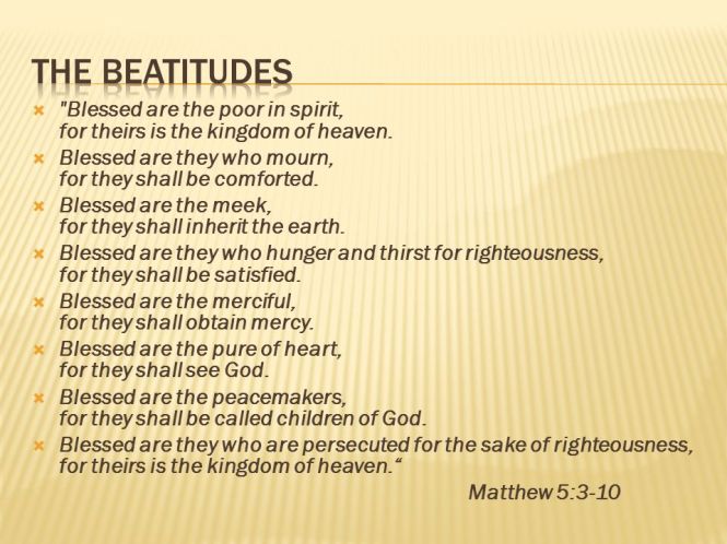 beatitudes